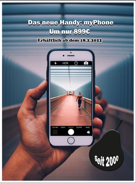 Bild von Werbe-Plakat